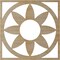 Ekena Millwork Blume Wood Fretwork Pierced Ceiling Medallion, Hickory, 24"OD x 8 3/8"ID x 3/8"T CMWP24X24X0375BLHI - alternate 4